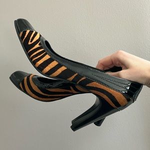 Zebra Kitten Heels